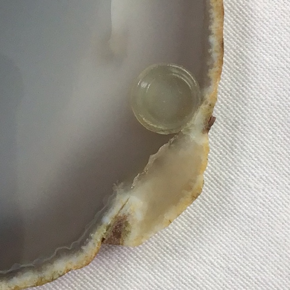 Gray, Tan and White Polished Agate Coasters - Set of 6 - Picture 14 of 15